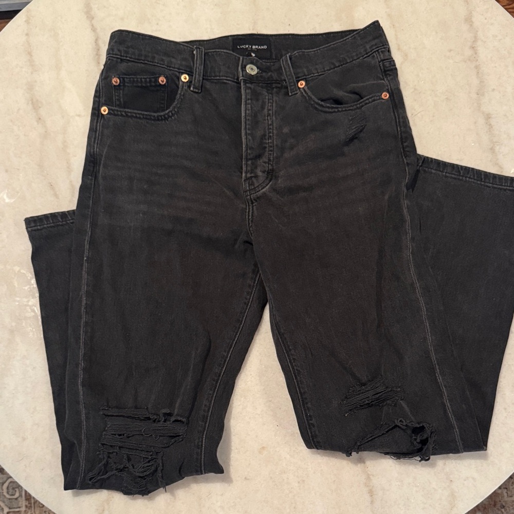 Lucky Brand Women's Relaxed Black Jeans